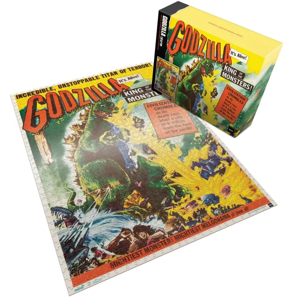 Super7 Godzilla^Toho Puzzle - Godzilla King Of Monsters (U.S. Release One Sheet Poster)
