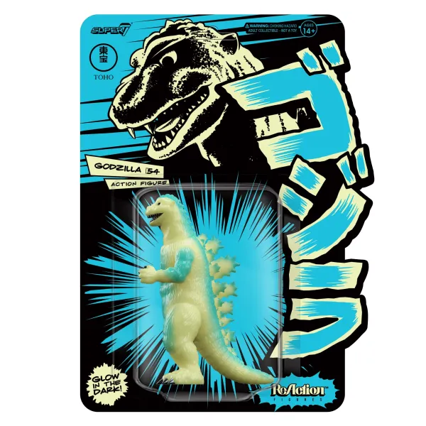 Super7 Godzilla^Toho Reaction Figure Wave 1 - Godzilla '54 (Glow)