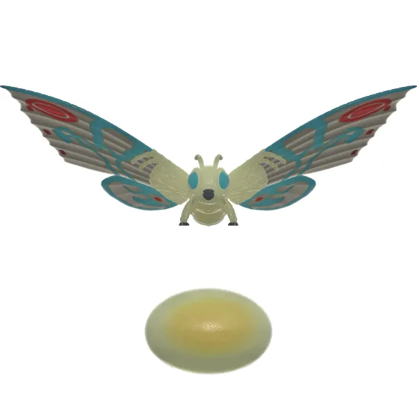Super7 Godzilla^Toho Reaction Figure Wave 1 - Shogun Mothra (Glow)