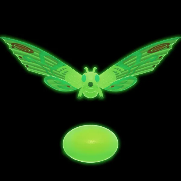 Super7 Godzilla^Toho Reaction Figure Wave 1 - Shogun Mothra (Glow)