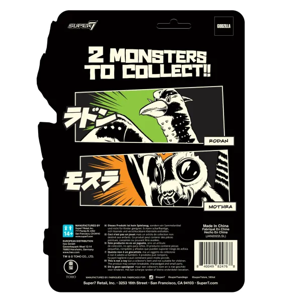 Super7 Godzilla^Toho Reaction Figure Wave 1 - Shogun Rodan (Glow)
