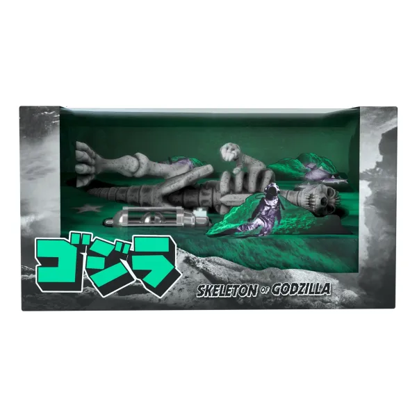 Super7 Godzilla^Toho Reaction Figures - Godzilla Skeleton (Boxed)