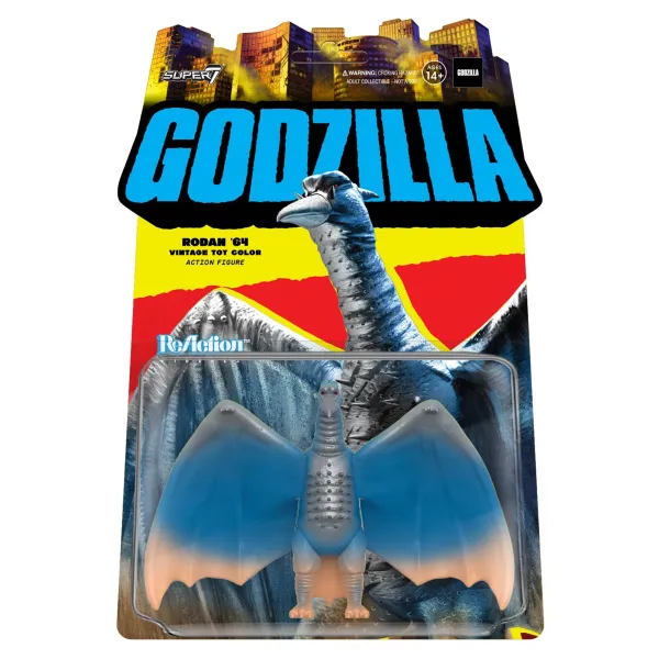 Super7 Godzilla^Toho Reaction Figures - Rodan (Toy Recolor)