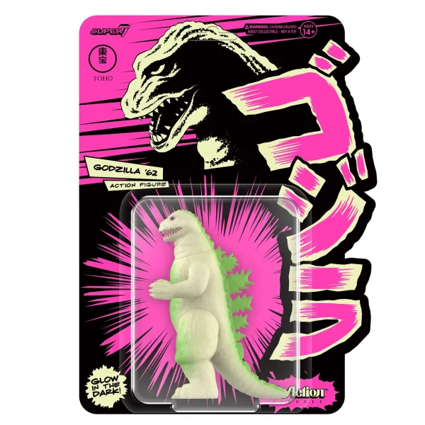 Super7 Godzilla^Toho Reaction Figures Wave 4 - Godzilla '62 (Glow)