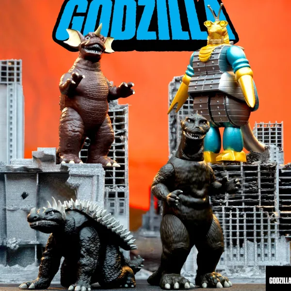 Super7 Godzilla^Toho Reaction Figures Wave 05 - Godzilla '55 (Grayscale)
