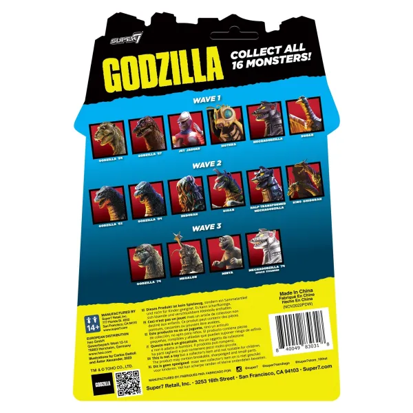 Super7 Godzilla^Toho Reaction Figures Wave 03 - Godzilla '74