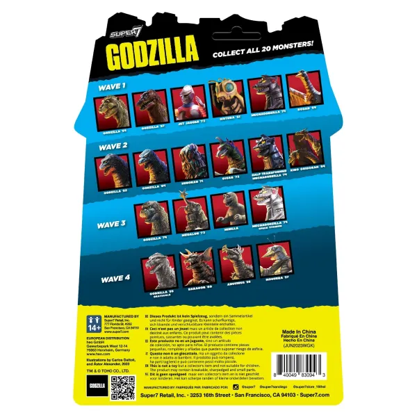 Super7 Godzilla^Toho Reaction Figures Wave 05 - Baragon '68