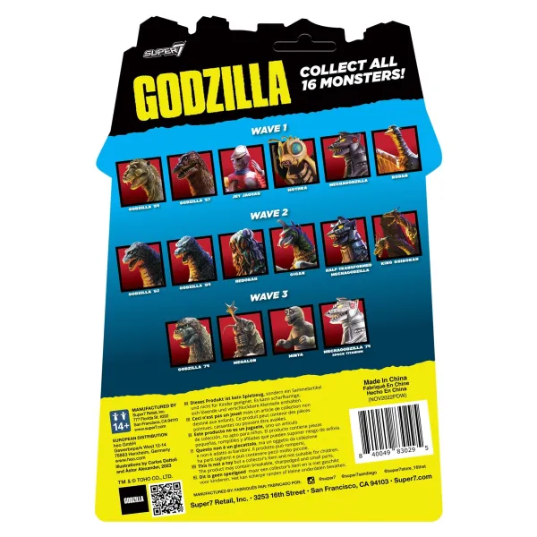 Super7 Godzilla^Toho Reaction Figures Wave 03 - Megalon