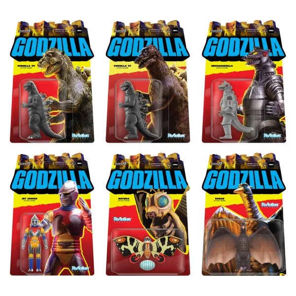 Super7 Godzilla^Toho Reaction Full Set - Wave 1 (Set Of 6)