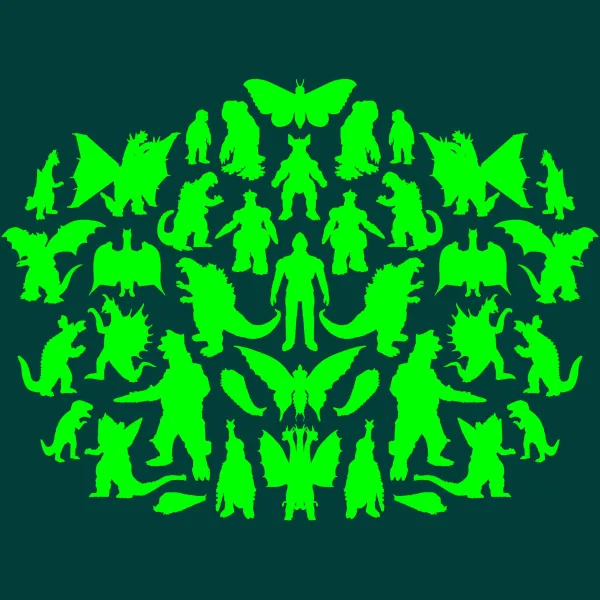 Super7 Godzilla^Toho T-Shirt - Kaiju Rorschach