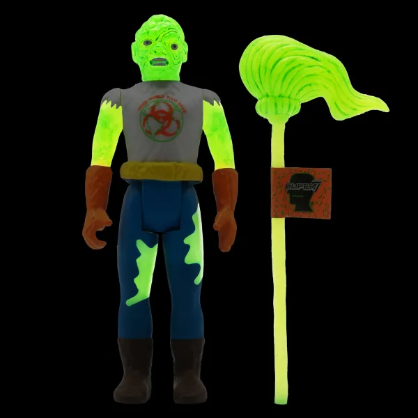 toxic_avenger_x_brain_dea_2.webp Super7 Toxic Avenger & Toxic Crusaders^Toxic Avenger X Brain Dead Reaction Figure - Toxie (Glow)