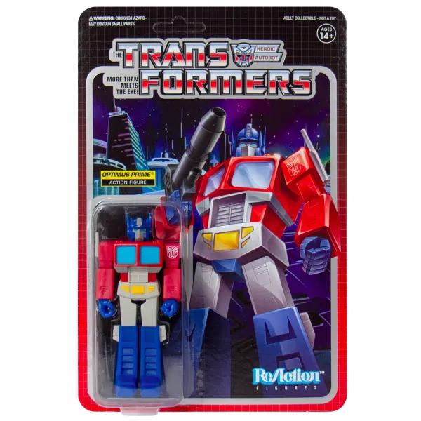 Super7 Transformers^Transformers Reaction Figure - Optimus Prime