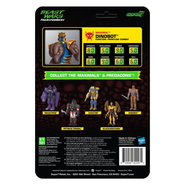 Super7 Transformers^Transformers Reaction Wave 7 Beast Wars - Dino Bot