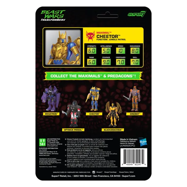 Super7 Transformers^Transformers Reaction Wave 7 Beast Wars - Cheetor