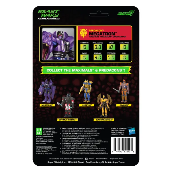 Super7 Transformers^Transformers Reaction Wave 7 Beast Wars - Megatron