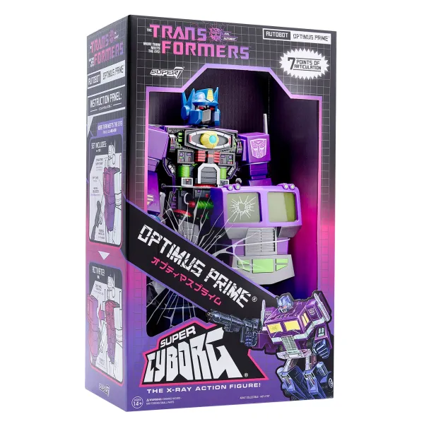 Super7 Transformers^Transformers Super Cyborg - Optimus Prime (Shattered Glass Purple)