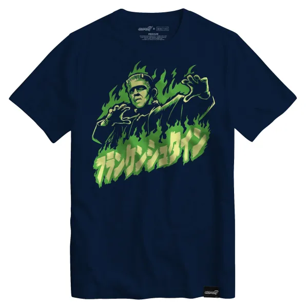 universal_monsters_franke_0.webp Super7 Universal Monsters^Universal Monsters Frankenstein Fire T-Shirt