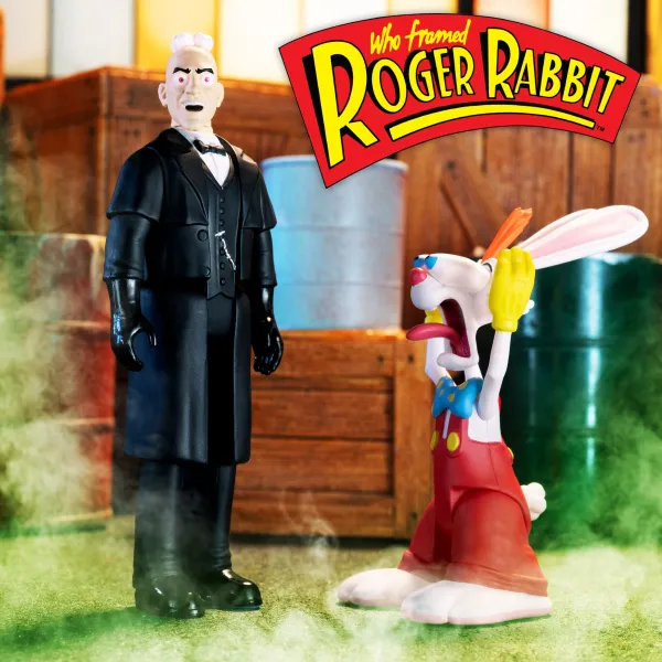 Super7 Disney^Who Framed Roger Rabbit Reaction 2-Pack - Roger Rabbit And Judge Doom [Sdcc 2023]