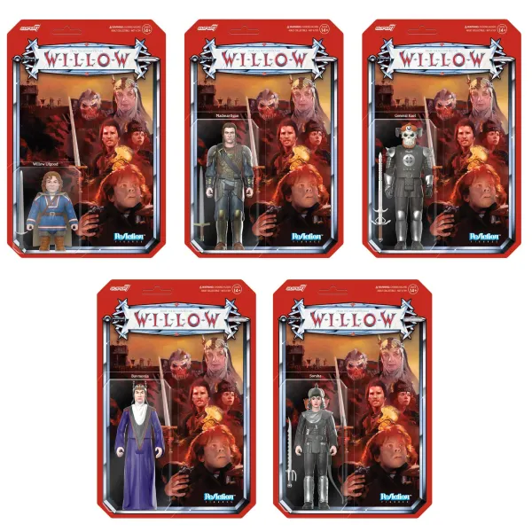 Super7 Willow^Willow Reaction Figures Wave 2 - Set Of 5